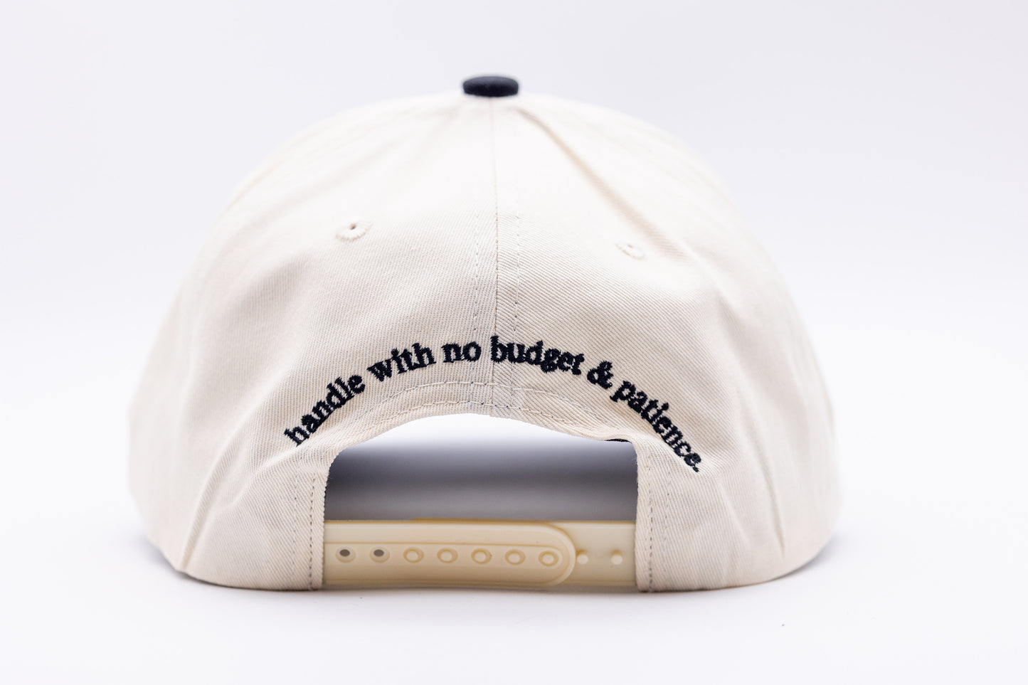 Tan Snapback- BLACK Lettering
